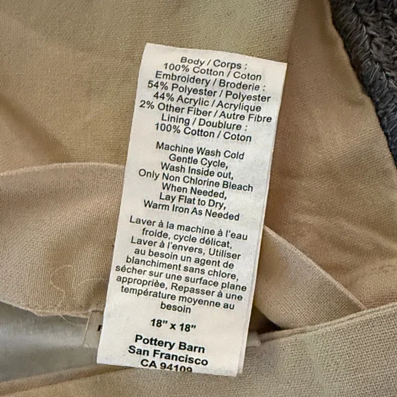 Pottery Barn Red Santa and Reindeer Holiday Pillow Cover - Picture 4 of 4